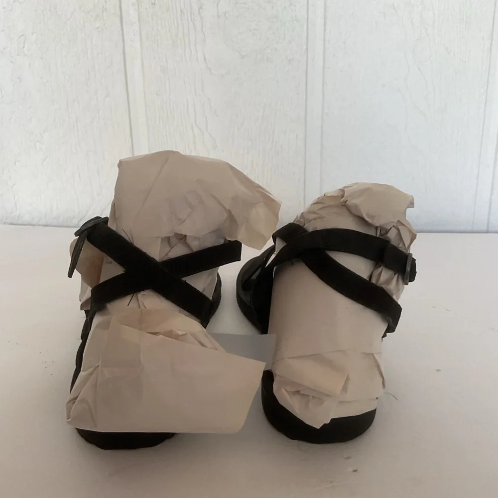 Eileen Fisher Black leather Sandals size 8.5 - Picture 7 of 10